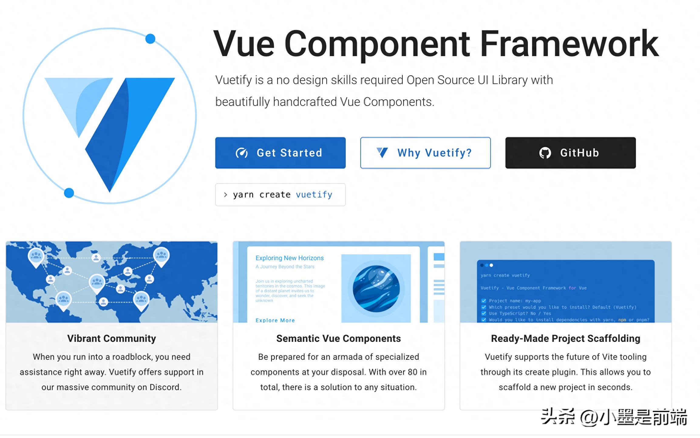 Vuetify：出色的 Vue.js 应用程序的必备 UI 框架-JieYingAI捷鹰AI